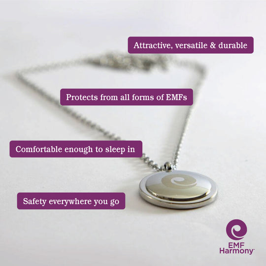 anti emf shield pendant necklace