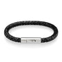 emf bracelet brown black leather