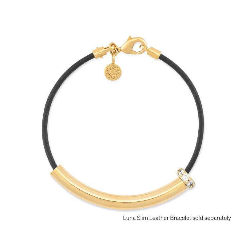 Modern EMF bracelet 18k gold with charms