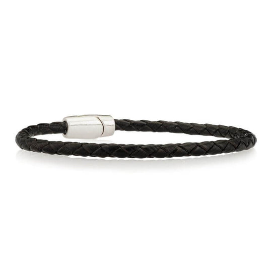 EMF Blocker Bracelet black leather